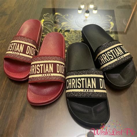 christian dior slides red|knock off Christian Dior slides.